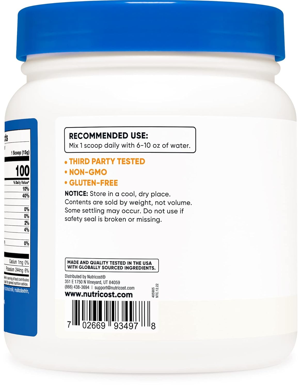 Nutricost Coconut Milk Powder 2LBS - Image 3